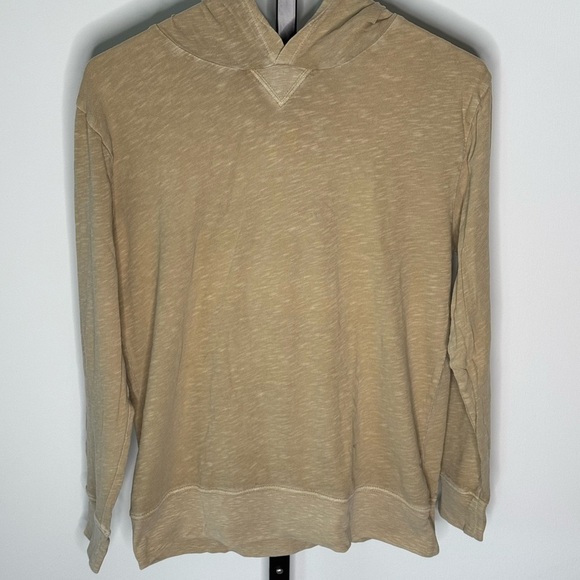 J. Crew Kids Garment-Dyed Hooded T-shirt for boys Tan Hoodie - Picture 2 of 7